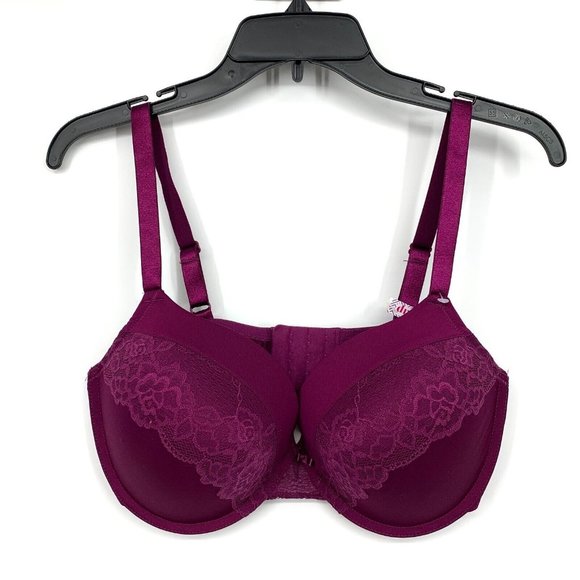 Maidenform Other - Maidenform Self Expressions Bra Womens 40DD Purple Lace Underwire Push Up